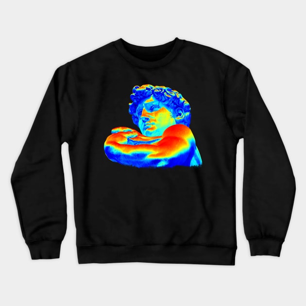 THE DAVID NEON Crewneck Sweatshirt by POLYKOKA